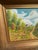 Small Signed Gold Framed Farmhouse and Foliage Landscape Painting on Canvas For Sale - Image 4 of 8