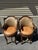 A handsome pair of Savoy swivel bar stools by Century Furniture, crafted in Hickory, North Carolina. These stools feature...