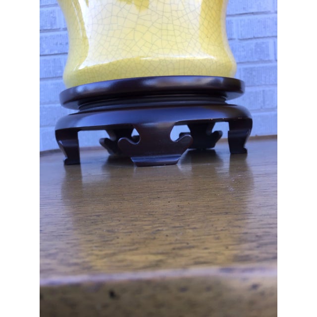 Yellow 1960s Norman Perry Mid-Century Modern Yellow Table Lamps, Pair For Sale - Image 8 of 12