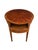 French French Louis XVI Style Tulipwood Marquetry Veneered Circular Side Table For Sale - Image 3 of 9