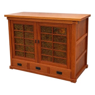 Berkeley Mills Audio/Visual Tansu Cabinet With Shoji Doors For Sale