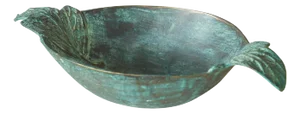 Bowl in Verdigris Patinated Bronze, 1950s