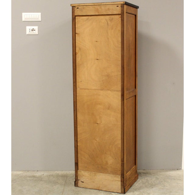 Wood Vintage Filing Cabinet in Oak, 1920s For Sale - Image 7 of 16