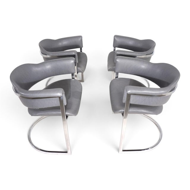 Vintage Dining Chairs by Vittorio Introini for Mario Sabot, 1970, Set of 4 For Sale - Image 18 of 18