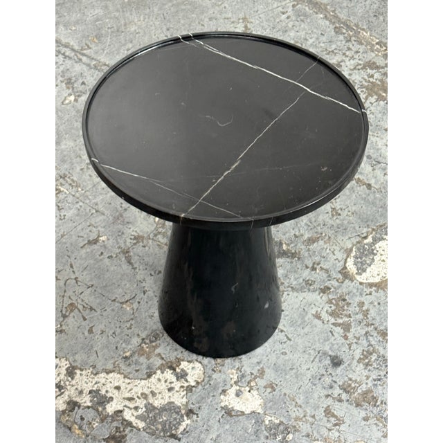 Design Plus Gallery presents a Custom Design Marquina Marble Pedestal Table from Michael Oren Designs. This round pedestal...