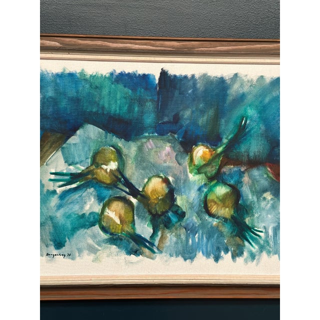 Bergengren, Abstract Composition, 1970, Oil on Canvas, Framed For Sale - Image 4 of 18