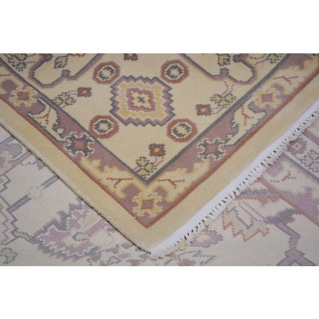 Vintage Turkish Knotted Wool Rug, 8'10''x11'9' For Sale In New York - Image 6 of 6