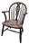 Early 19th Century Antique English Wheelback Windsor Style Fireside Chair For Sale