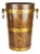 French Oak Aluminum and Brass Ice Bucket from Geraud Lafitte Ouvrier, 1950s For Sale