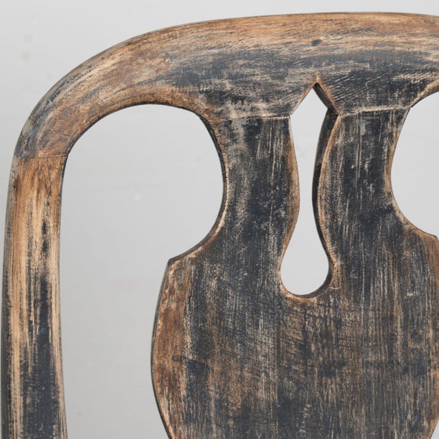 Wood Pair, 19th Century Swedish Black Rococo Armchairs For Sale - Image 7 of 17