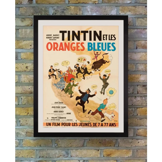 A delightful French Moyenne poster illustrated by Belgian cartoonist Hergé for the second live-action feature film to be...