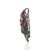 Art Nouveau 9.15 Ct Multi Gemstone Maple Leaf Convertible Brooch Pendant in Sterling Silver For Sale - Image 3 of 11
