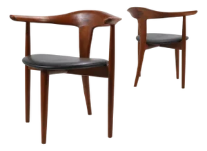 Erik Andersen and Palle Pedersen Pair of Rare Arm Chairs