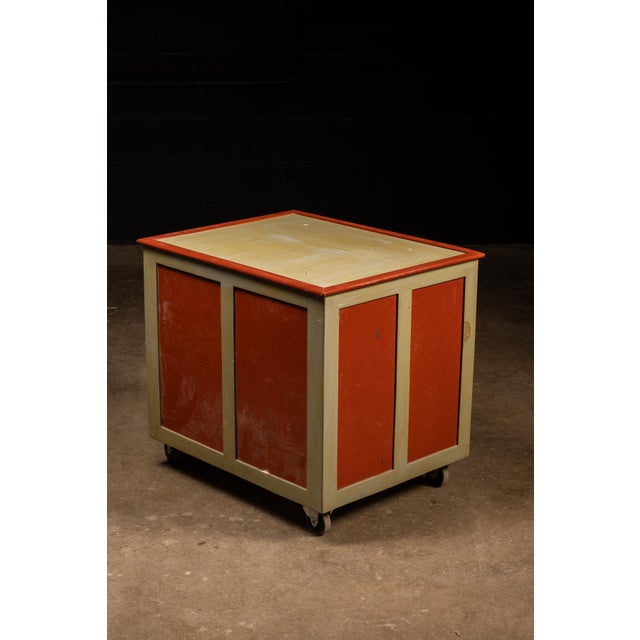 Vintage 12-Drawer Industrial Rolling Parts Cabinet For Sale - Image 4 of 7