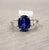 Early 21st Century 4.06 Ct Gia Certified Natural Sapphire & Diamond Ring Size 7 For Sale - Image 5 of 6