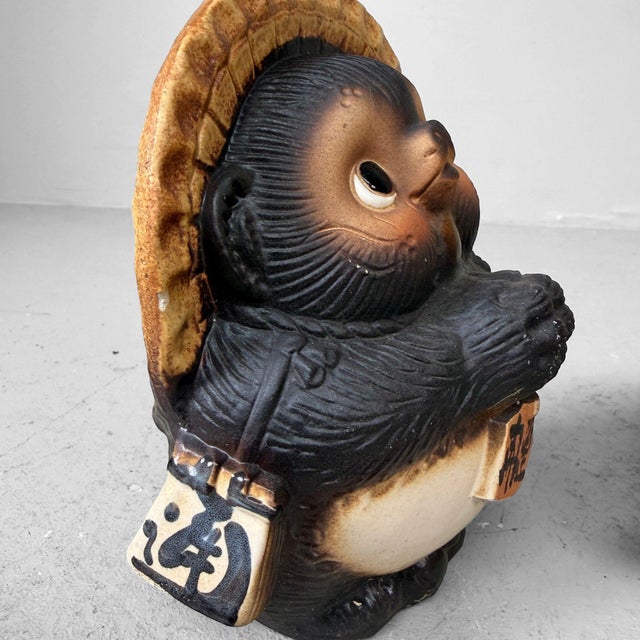 Vintage Japanese Ceramic Tanuki, 1960s, Set of 2 For Sale - Image 14 of 17