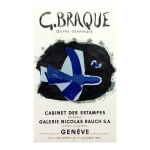 1959 Braque Lithograph 11 Oeuvre Graphique