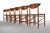 Burnt Orange Set Of Six (6) Dining Chairs Designed By Peter Hvidt And Orla Möllgaard Nielsen, Denmark For Sale - Image 8 of 12
