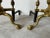 Pair of Vintage American Brass & Metal Andirons With Claw and Ball Feet For Sale - Image 9 of 12