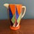 Clarice Cliff 1929 Clarice Cliff Original Bizarre Athens Jug – Blue, Orange & Green Geometric For Sale - Image 4 of 7