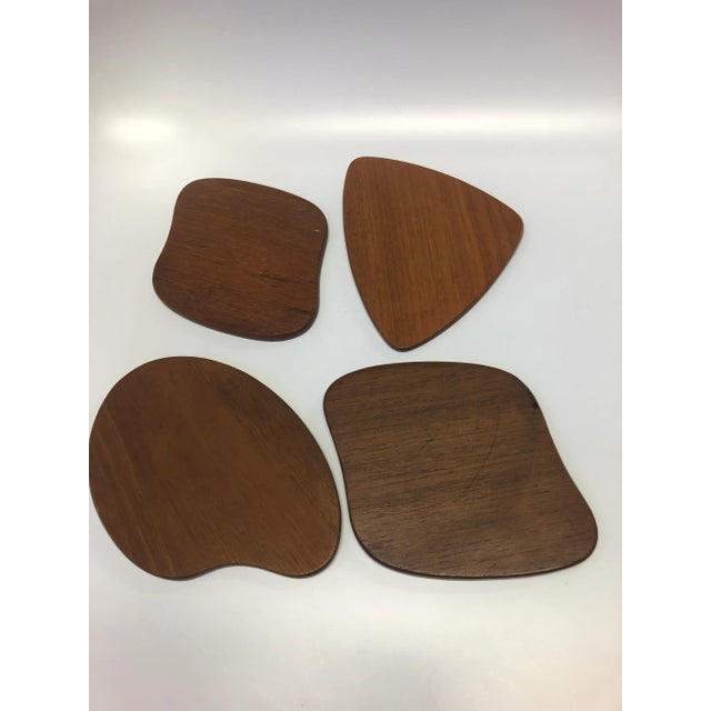 Dansk 1960s Danish Teak Appetizer Plates - Set of 8 For Sale - Image 4 of 11