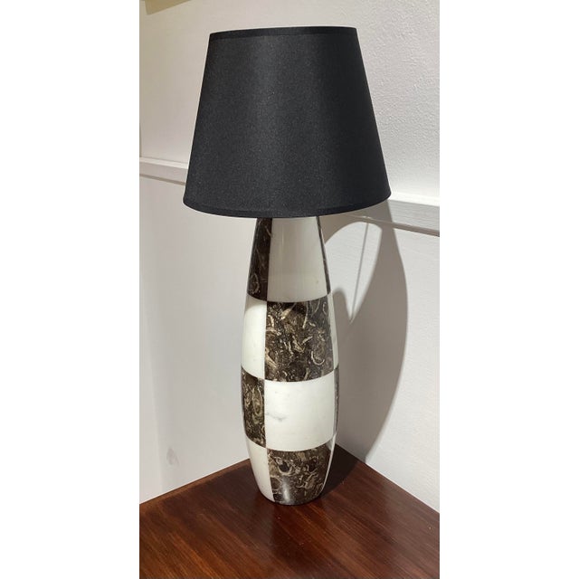 Postmodern Marble Lamp in the style of Angelo Mangiarotti, 1970s For Sale - Image 3 of 11