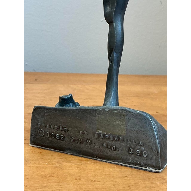 Metal Vintage Deco Dancing Nymph Bookends - Set of 2 For Sale - Image 7 of 12