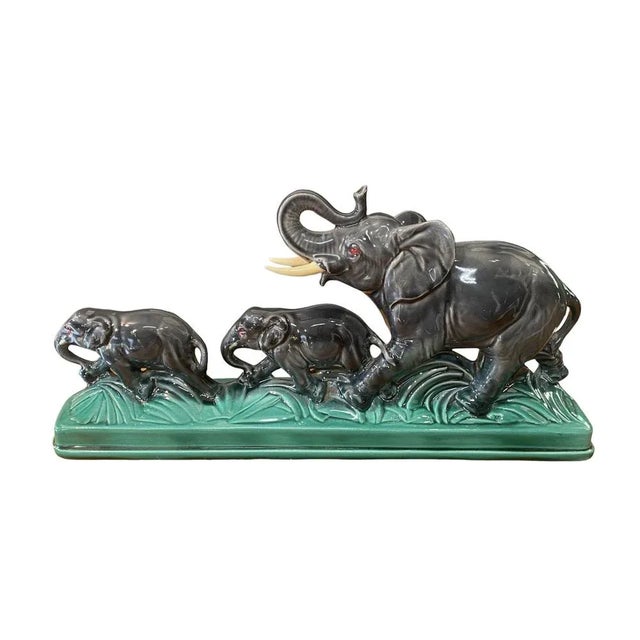 Elephant Ceramic Sculpture, 1960s For Sale - Image 4 of 10