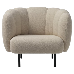 Cape Lounge Chair with Stitches Sand by Warm Nordic