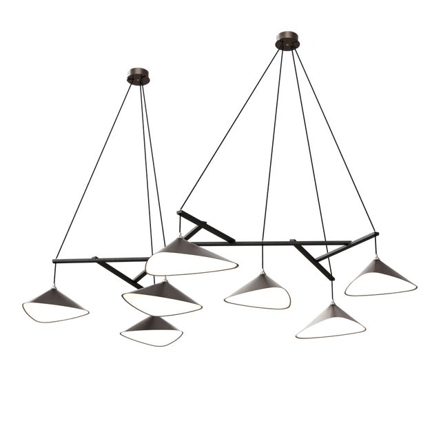 Emily is a series of handmade sheet steel lampshades in various finishes and spatial arrangements. _ Emily was inspired by...