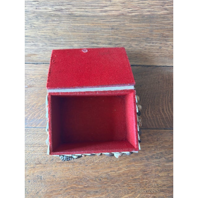 Wood Vintage English Shell Box For Sale - Image 7 of 8