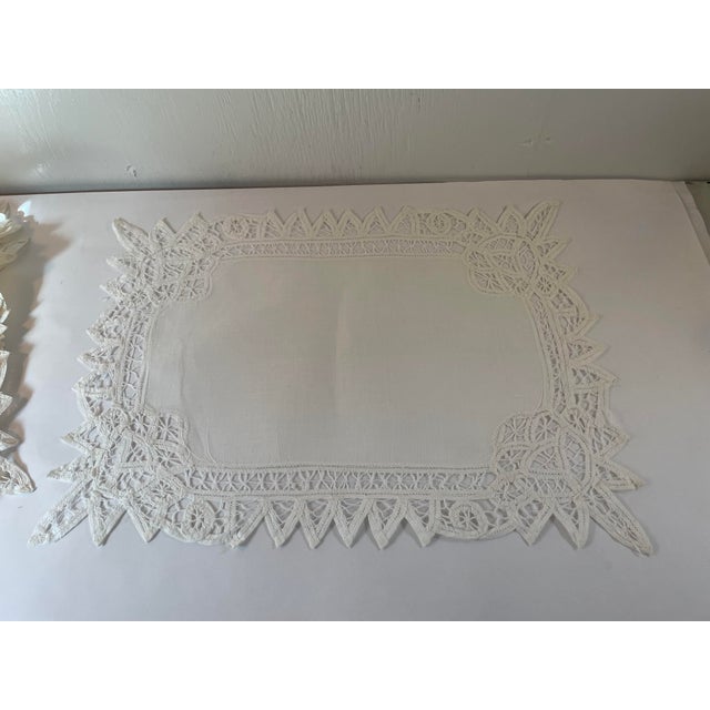 Vintage Set of 10 Cutwork Placemats Chairish