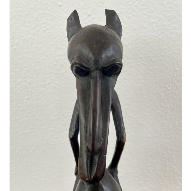 Mid Century Zoomorphic Carved Wooden Figure For Sale In Orlando - Image 6 of 10