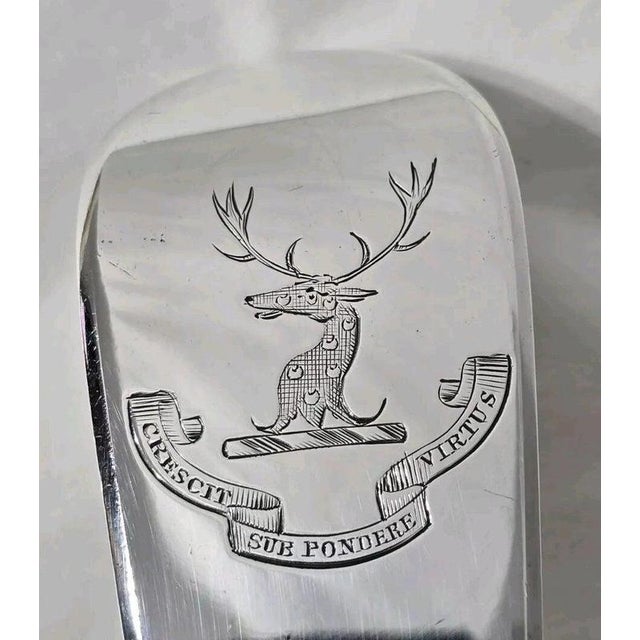 Antique Sterling Silver Soup Ladle from Chawner & Co, London, 1854 For Sale - Image 6 of 10