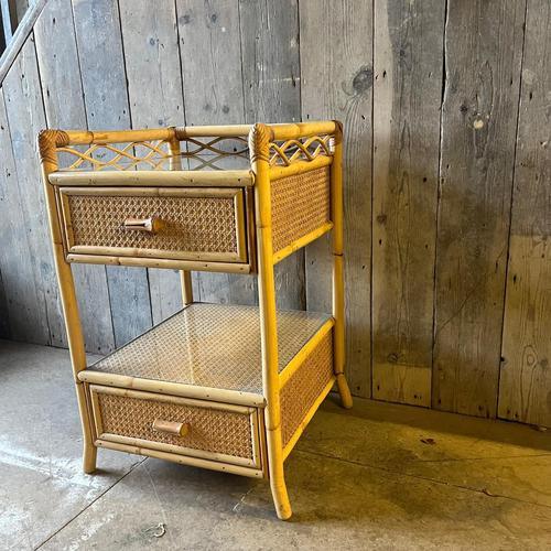 Vintage Bedside Table with 2 Drawers from Angraves For Sale - Image 3 of 10