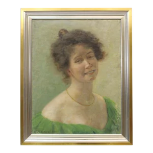 Portrait of Anna Morell Blix Sjöberg by Astrid Kjellberg (1877-1965, Swedish)
