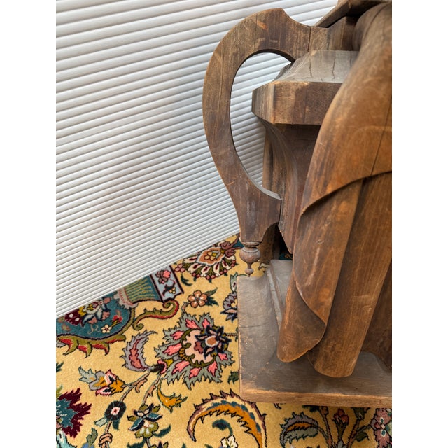 Neoclassical Hand Carved Flaming Urn Memorial Bust For Sale In San Francisco - Image 6 of 12