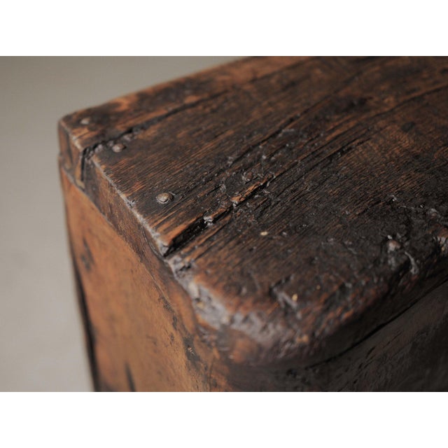 19th Century Primitive Tree Trunk Cabinet in Chestnut, France For Sale - Image 5 of 18