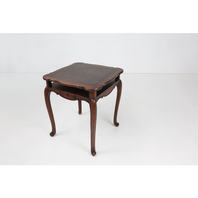 French Card Table in Wood, 1890s For Sale - Image 4 of 13