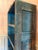 Farmhouse Antique Primitive Blue Painted Open Cupboard With Scalloped Shelves – 80”h For Sale - Image 3 of 8
