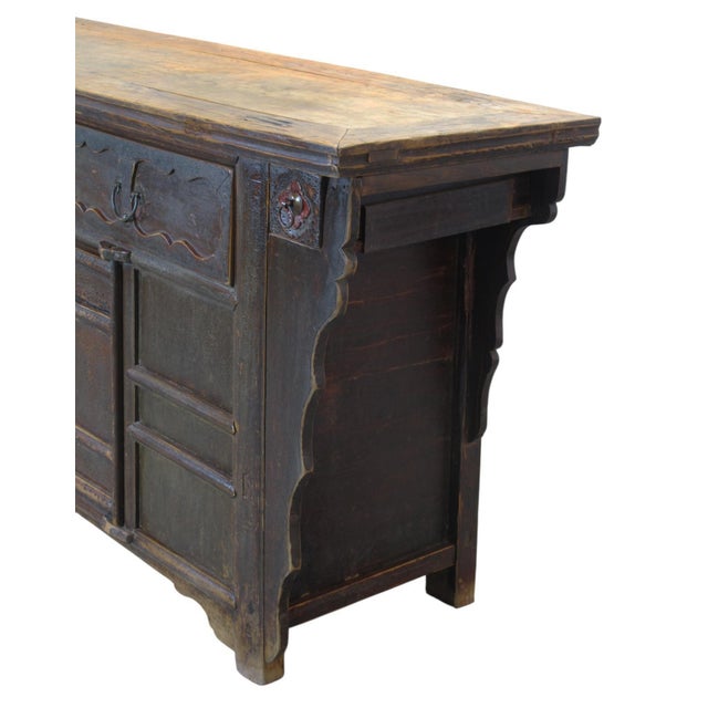 Wood Late 18th Century Elm Buffet For Sale - Image 7 of 14