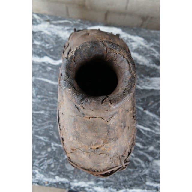 Early 20th Century Antique Chinese Woven Willow Oil Container For Sale - Image 10 of 10