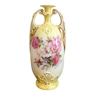 Antique Victoria Austria Porcelain Vase For Sale