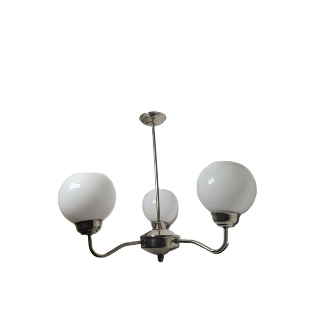 Art Deco Style Chandelier, Poland, 1960s For Sale - Image 6 of 11