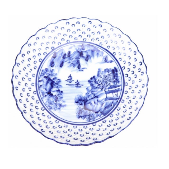 Pierced Chinoiserie Footed Dish, Small For Sale - Image 4 of 4