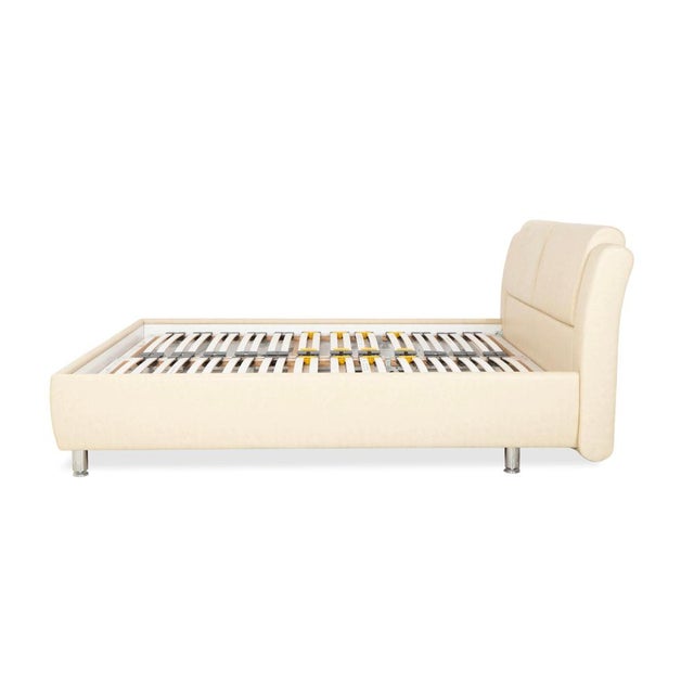 Loftline Bed in Cream Faux Leather with Storage Box from Ruf For Sale - Image 16 of 17
