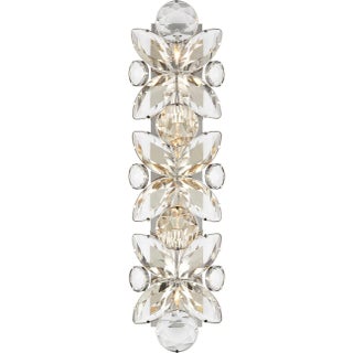 kate spade new york for Visual Comfort Signature Lloyd 26" Sconce in Soft Brass with Alabaster For Sale