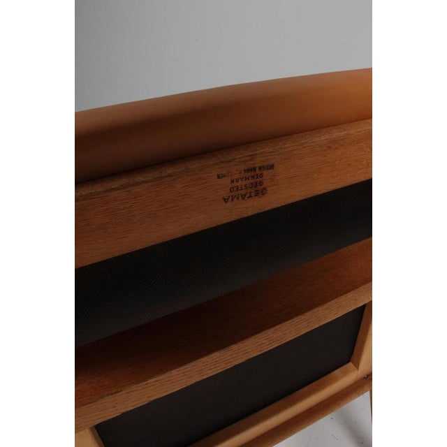 GE-370 Lounge Chair in Oak Frame and Aniline Leather by Hans J. Wegner for Getama, 1960s For Sale - Image 6 of 8