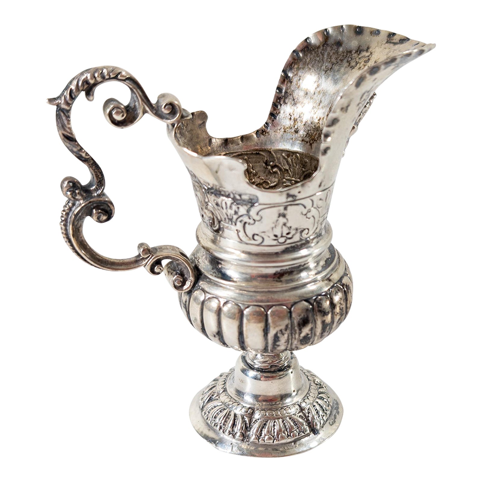 18th Century German Hanau Silver Hallmarked Miniature Ewer Pitcher ...