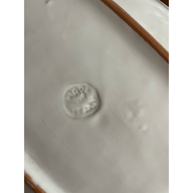 1970s Vintage Italian Ceramic Fish Plate For Sale - Image 5 of 5